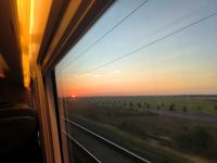 Sonnenuntergang bei Leipzig