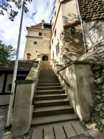 Eingang zu Burg Bran, einst stand Klaus Kinski als Nosferatu hier