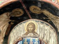 Bild von Christus im Kloster Voronet