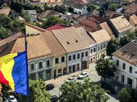 Typische Häuser im Zentrum von Bistritz