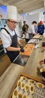 Und natürlich Lachs Verkostung 