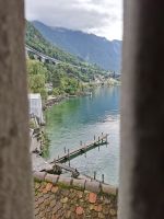 Schloss Chillon -Blick vom Beobachtungsturm auf den Genfer See