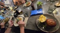 lecker Essen im Sky Garden zum Abschluß
