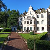 Glatzer Land: Bad Reinherz [poln. Duszniki Zdrój]: unser Hotel Fryderyk