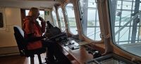 Brücke der MS Finnmarken im Hurtigruten Museum