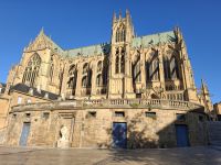 Metz, Fluss-Seite der Kathrale 
