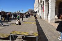 Venedig - Acqua alta - Laufstege für das beinah tägliche Hochwasser