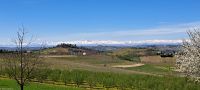 Piemont mit 270 Grad Alpenbogen