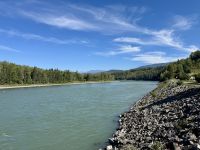 7. Tag – Smithers bis Stewart – Skeena River bei Old Hazelton