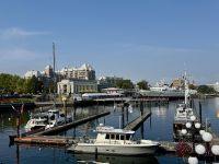 12. Tag – Victoria bis Vancouver – Am Inner Harbour in Victoria