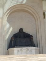 Chingis-Khaan Statue auf dem Sukhbaatar-Platz, Ulaanbaatar