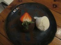 Schokoladen Fondant mit Eis