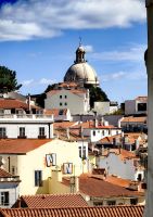 Blick auf Santa Engracia, Lissabon