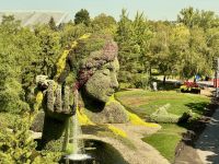 2. Tag – Stadtrundfahrt Montréal – Pflanzenskulptur auf der Île Notre-Dame