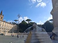 Brunnen Piazza del Popolo Rom