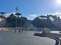 Piazza del Popolo Rom mit Blick auf Pincio Hügel