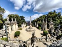 Blick nach unten vom Sanctuario in Lamego