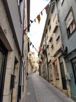 Steile Gasse in der Altstadt von Lamego