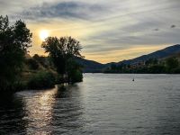 Sonnenuntergang in Vega de Terron in Spanien