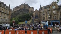 Blick zum Castle Edinburgh