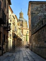 In den Gassen von Salamanca unterwegs