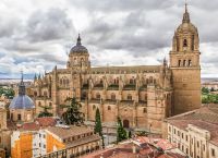 Blick auf die Kathedrale von Salamanca