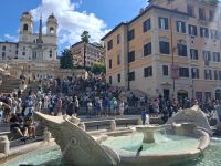 Spanische Treppe Rom Pietro Bernini Brunnen