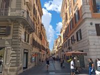 Gasse am Spanischen Platz Spanische Treppe Rom