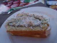 Schmeckt sehr lecker - die Pistazienrolle - Villa Ginevra, Sizilien 