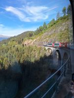 155 Fahrt mit dem Glacier Express - Fahrt über das Landwasser Viadukt