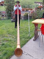 287 Zermatt - Raclette-Abend Alphornspieler Martin