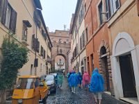 Spaziergang zur Engelsburg Rom Regen