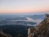 Abendstimmung auf dem Pilatus-Kulm...