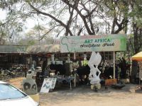 Holzschnitzermarkt in Vic Falls