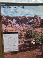 Windows Trail im Arches Nationalpark. wir sind den großen Weg gelaufen