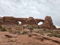 Das Nord und Südfenster im Arches Nationalpark