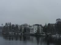 Fahrt an der AuÁenalster entlang
