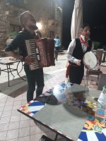 Die Sizilianische Traditionsmusik bring gute Laune an dem Abschlussabend - Villa Ginevra, Sizilien