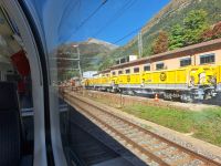 Im Hintergrund der Gotthard