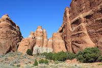 auf dem Weg zum Landscape-Arch