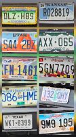 Sammlung einiger Nummernschilder