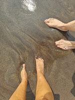 Schwarzer Sand am Strand von Livramento