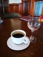 Im Hotel - zuerst ein Kaffee