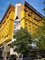 Unser Hotel in Sarajevo ...... nicht zu übersehen