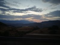 Auf dem Weg nach Ohrid - wird schon dunkel 