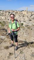 Reisebegleitung Ria vor Matera 