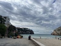 Einstieg Wanderung, Bucht, Cala en Porter, Menorca, Spanien