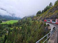 Fahrt mit dem Glacier-Express... (Landwasserviadukt)