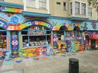 Hippie Viertel Haights/ Ashbury in San Francisco