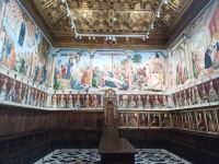 Der Kapitelsaal in der Cathedrale von Toledo, Spanien 